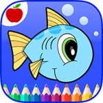 Logo of Ocean Animals Coloring Book android Application 