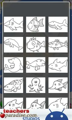 Ocean Animals Coloring Book android App screenshot 2