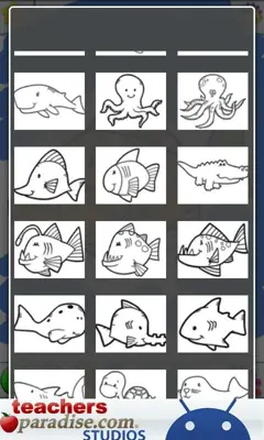 Ocean Animals Coloring Book android App screenshot 3