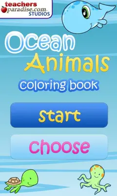 Ocean Animals Coloring Book android App screenshot 6